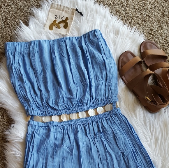 Angels by the Sea Dresses & Skirts - NWOT Angels by the Sea Strapless Blue Maxi Dress